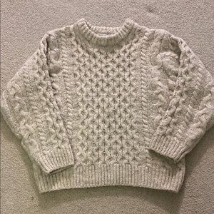Zara Cable Knit Sweater - Cream